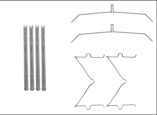 HELLA 8DZ 355 205-641 - Accessory Kit for disc brake Pads autospares.lv