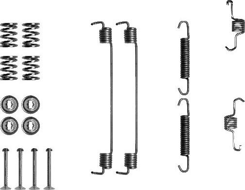 HELLA 8DZ 355 200-671 - Accessory Kit, brake shoes autospares.lv