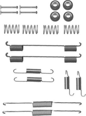 HELLA 8DZ 355 200-821 - Accessory Kit, brake shoes autospares.lv