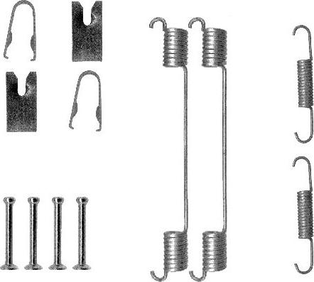 HELLA 8DZ 355 200-871 - Accessory Kit, brake shoes autospares.lv