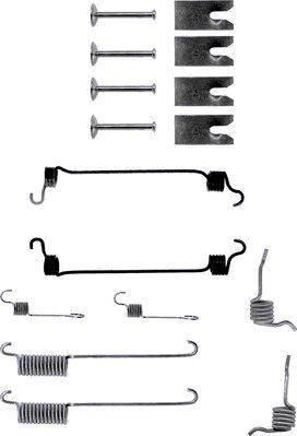 HELLA 8DZ 355 200-391 - Accessory Kit, brake shoes autospares.lv