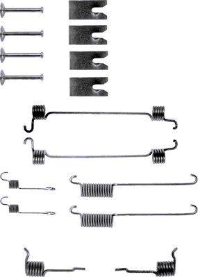 HELLA 8DZ 355 200-301 - Accessory Kit, brake shoes autospares.lv