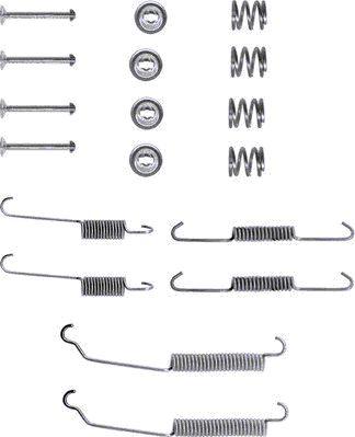 HELLA 8DZ 355 200-201 - Accessory Kit, brake shoes autospares.lv