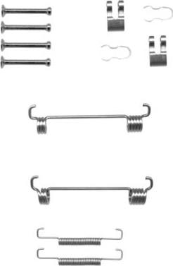 HELLA 8DZ 355 201-901 - Accessory Kit, parking brake shoes autospares.lv