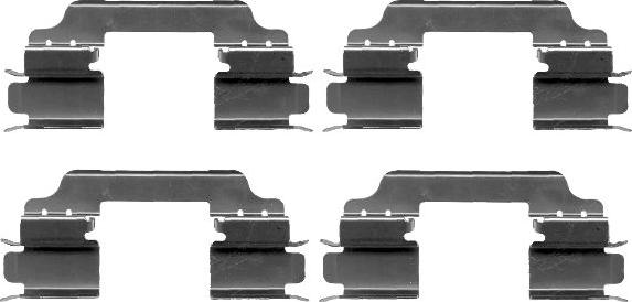 HELLA 8DZ 355 203-151 - Accessory Kit for disc brake Pads autospares.lv