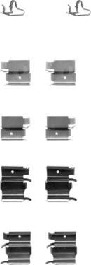 HELLA 8DZ 355 203-861 - Accessory Kit for disc brake Pads autospares.lv