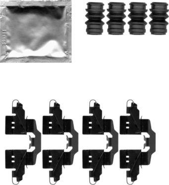 HELLA 8DZ 355 203-881 - Accessory Kit for disc brake Pads autospares.lv