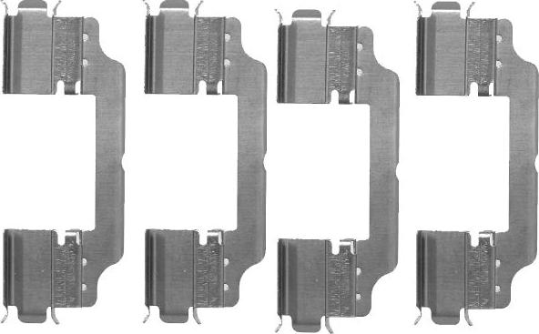 HELLA 8DZ 355 203-301 - Accessory Kit for disc brake Pads autospares.lv