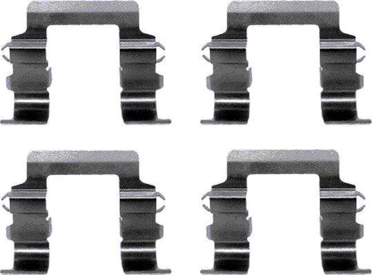 HELLA 8DZ 355 202-431 - Accessory Kit for disc brake Pads autospares.lv