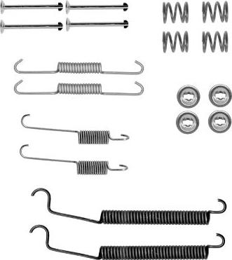 HELLA 8DZ 355 202-091 - Accessory Kit, brake shoes autospares.lv