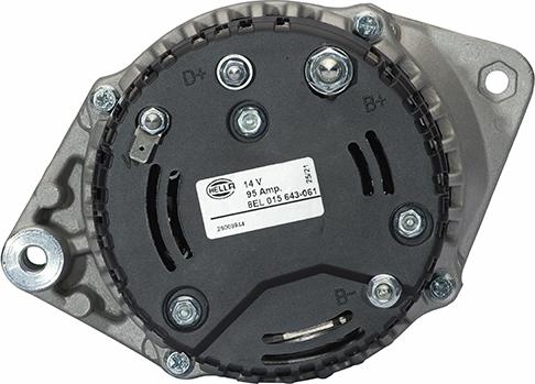 HELLA 8EL 015 643-061 - Alternator autospares.lv