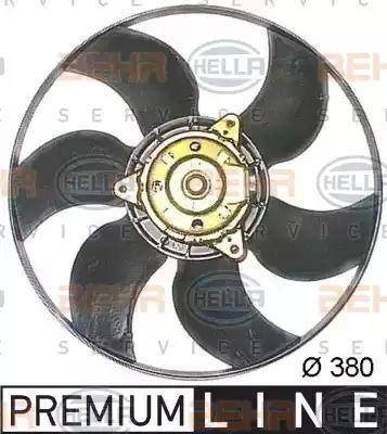 HELLA 8EW 009 158-501 - Fan, radiator autospares.lv