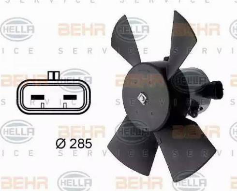 HELLA 8EW 009 158-701 - Fan, radiator autospares.lv