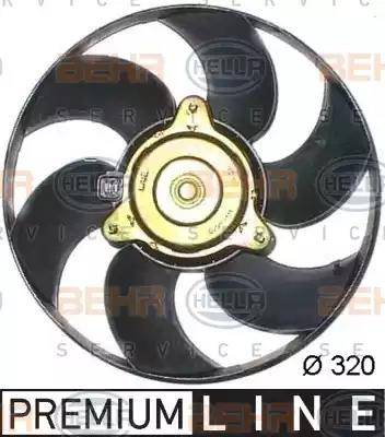 HELLA 8EW 351 044-121 - Fan, radiator autospares.lv