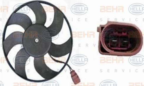 HELLA 8EW 351 040-064 - Fan, radiator autospares.lv