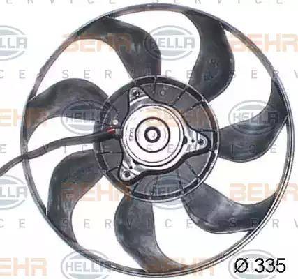 HELLA 8EW 351 043-591 - Fan, radiator autospares.lv