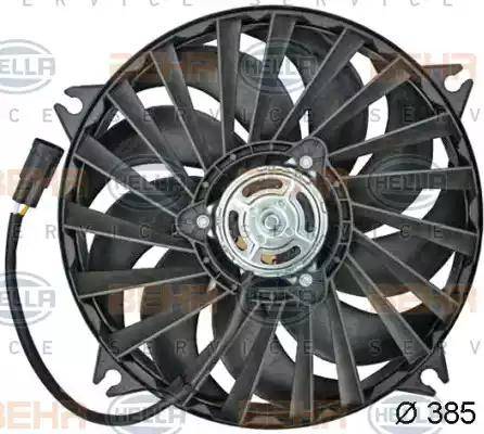 HELLA 8EW 351 043-531 - Fan, radiator autospares.lv