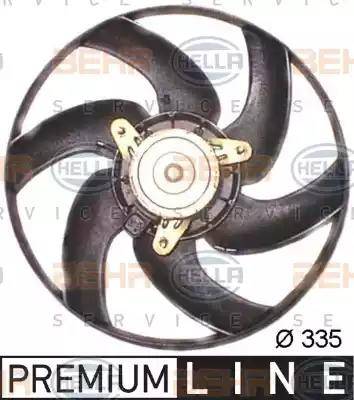 HELLA 8EW 351 043-521 - Fan, radiator autospares.lv