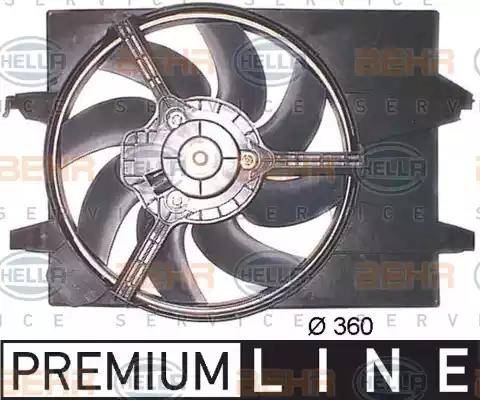 HELLA 8EW 351 043-671 - Fan, radiator autospares.lv