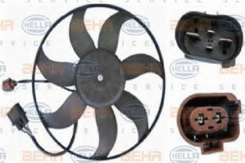 HELLA 8EW 351 039-191 - Fan, radiator autospares.lv