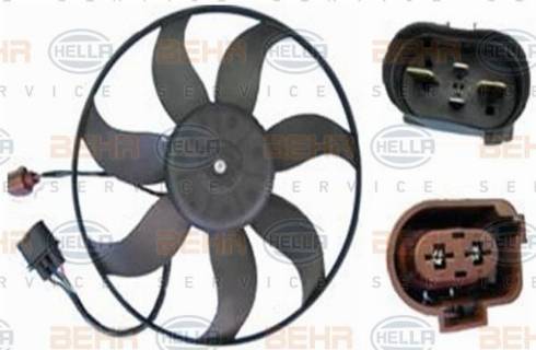 HELLA 8EW 351 039-794 - Fan, radiator autospares.lv