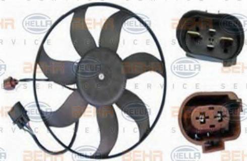 HELLA 8EW 351 039-791 - Fan, radiator autospares.lv