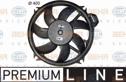 HELLA 8EW 351 149-581 - Fan, radiator autospares.lv