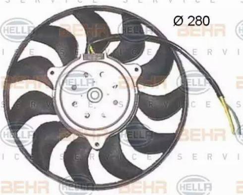 HELLA 8EW 351 150-034 - Fan, radiator autospares.lv