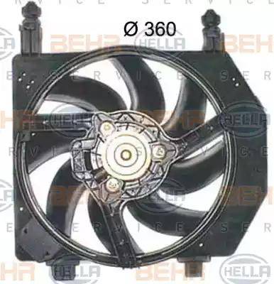 HELLA 8EW 351 150-264 - Fan, radiator autospares.lv