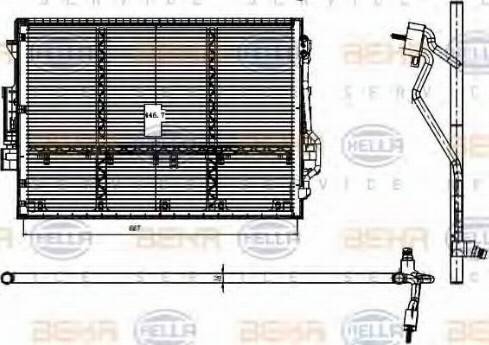 HELLA 8FC 351 000-391 - Condenser, air conditioning autospares.lv