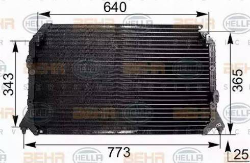 HELLA 8FC 351 038-511 - Condenser, air conditioning autospares.lv