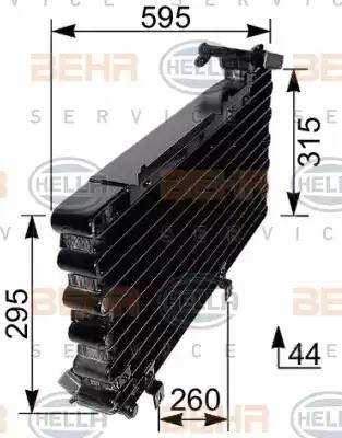 HELLA 8FC351037441 - Condenser, air conditioning autospares.lv