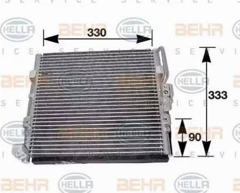 HELLA 8FC 351 037-011 - Condenser, air conditioning autospares.lv