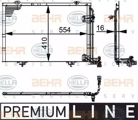 HELLA 8FC 351 037-331 - Condenser, air conditioning autospares.lv