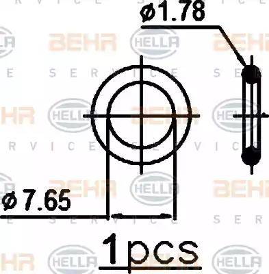 HELLA 8FC 351 343-444 - Condenser, air conditioning autospares.lv