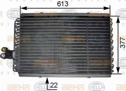 HELLA 8FC 351 301-461 - Condenser, air conditioning autospares.lv