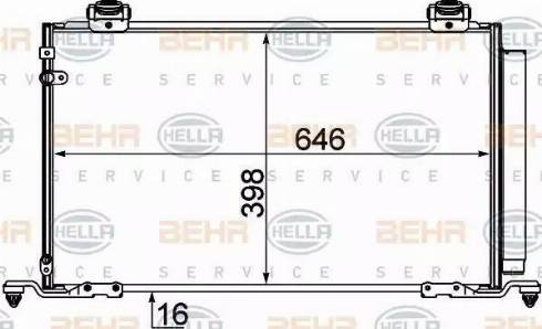 HELLA 8FC 351 310-181 - Condenser, air conditioning autospares.lv