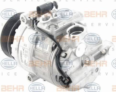 HELLA 8FK 351 006-401 - Compressor, air conditioning autospares.lv