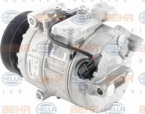 HELLA 8FK 351 006-421 - Compressor, air conditioning autospares.lv