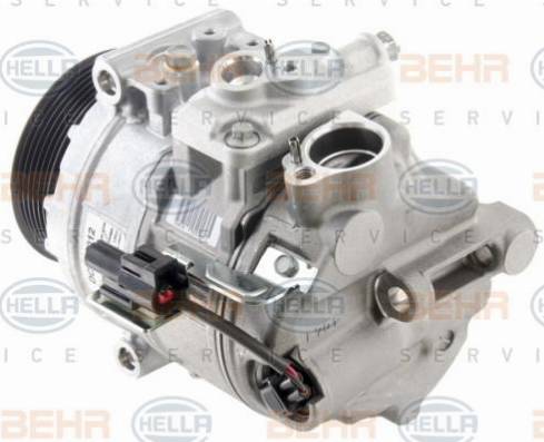 HELLA 8FK 351 008-321 - Compressor, air conditioning autospares.lv