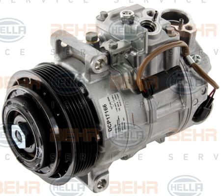 HELLA 8FK 351 008-281 - Compressor, air conditioning autospares.lv