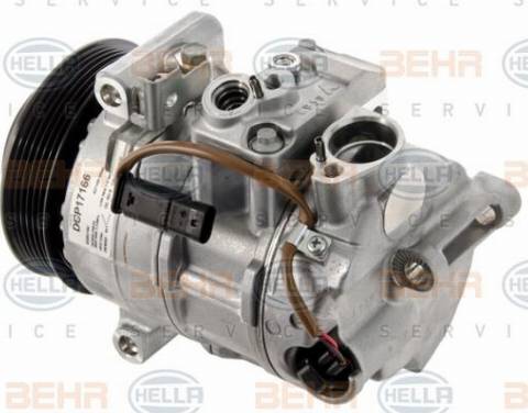 HELLA 8FK 351 008-281 - Compressor, air conditioning autospares.lv