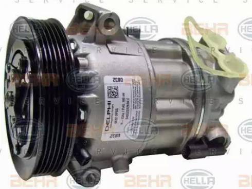 HELLA 8FK 351 003-251 - Compressor, air conditioning autospares.lv