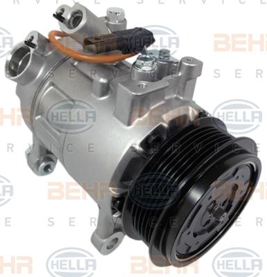 HELLA 8FK 351 002-861 - Compressor, air conditioning autospares.lv