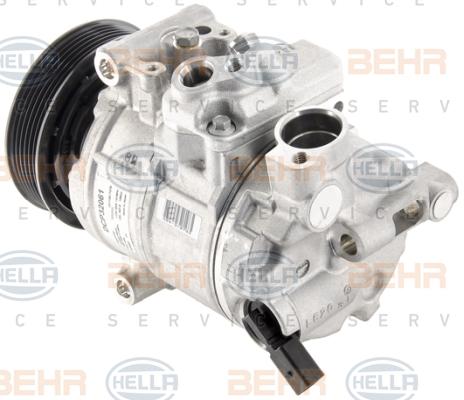 HELLA 8FK 351 007-091 - Compressor, air conditioning autospares.lv