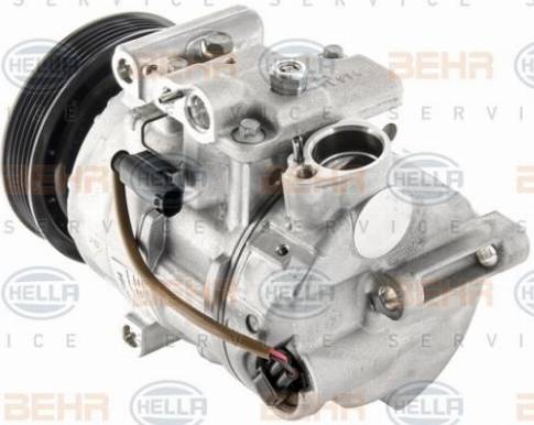 HELLA 8FK 351 007-161 - Compressor, air conditioning autospares.lv