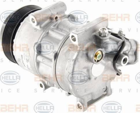 HELLA 8FK 351 007-101 - Compressor, air conditioning autospares.lv