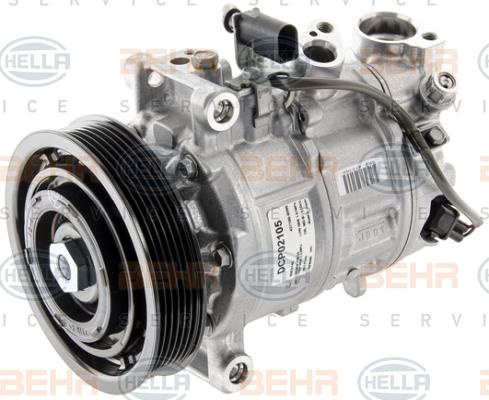 HELLA 8FK 351 007-131 - Compressor, air conditioning autospares.lv