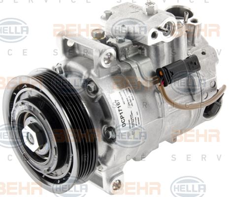 HELLA 8FK 351 007-171 - Compressor, air conditioning autospares.lv