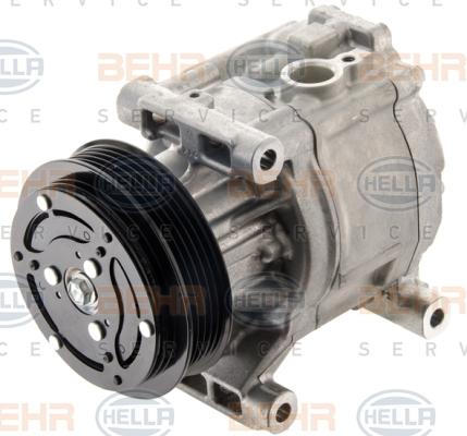 HELLA 8FK 351 007-201 - Compressor, air conditioning autospares.lv